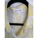 Bella Dahl  Linen Printed Button Down -‎ Layered Spots Print In Yellow Photo 1