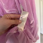 Pilcro  Anthropologie Mara Crushed Velvet Purple Button Up Relaxed Fit Photo 4