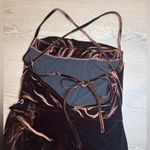 Amanda Uprichard Jasalina Velvet Mini Dress in Cocoa brown Size L Photo 7
