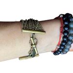 gold multi strand chain bracelet Photo 3