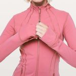 Lululemon Define Jacket Luon Cherry Tint Pink Size 6 Full Zip FLAWS GUC Photo 2