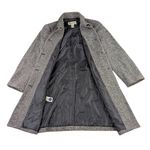 Eddie Bauer  Vintage Wool Blend Tailored City Coat Tweed Neutral Medium  F294 Photo 4