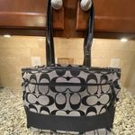 Coach Signature Stripe Jacquard Multi-function Tote/Baby Bag F13803 Photo 1