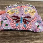 Made In India | Butterfly Beaded Clutch/Crossbody Purple Photo 7