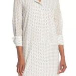 Joie  PRYNN POLKA DOT BLACK WHITE TUNIC SILK DRESS M Photo 5