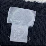 Berek Vintage 90s Born To Shop Embroidered Appliqué Cardigan Sweater Black XL Black Photo 10