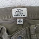 J.Crew Lookout High-rise Skinny Pants Corduroy Army Green Women 27 Stretch F5338 Photo 6