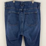 Good American Dark Wash Denim Good Waist High Rise Hook & Eye Skinny Jeans Photo 7