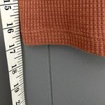 Aritzia Tna Dusty Pink Thermal Waffle Knit V-neck Long Sleeve Crop Top S Photo 3