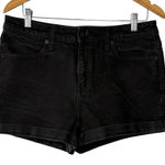 Wild Fable Black Denim Shorts High Rise Cuffed Hem Fair Trade Women Size 12 Photo 0