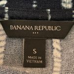 Banana Republic Blue Knit Striped Short Sleeve Crew Neck Blouse T Shirt Top Sz S Photo 2