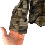 Sanctuary  Green Camouflage Long Sleeve Boyfriend Button Down Shirt Women Sz XS Photo 2