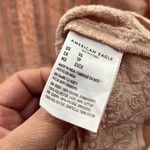 American Eagle  OUTFITTERS Boho Top w Embroidery & Crochet  Light Peach-XS Photo 4