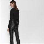ZARA NWT  black textured bodysuit Square Neck Black Photo 3