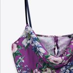 ZARA NWT   Satin Silky Cowl Neck Bloggers Fav Blouse Camisole Purple XS Photo 3