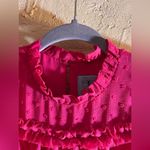 CeCe  Hot Pink NWT Ruffled Maxi Dress Photo 4