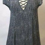 Design Recipe Womens Skater Dress Size Small Black White Cap Sleeve Photo 0