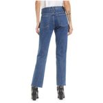 SLVRLAKE Hero High Waist Raw Hem Slim Straight Leg Jeans Womens 32 Blue Photo 1