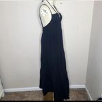 Anthropologie Charlie Holiday Dress Womens Tiered Priscilla Maxi Black Boho Photo 4