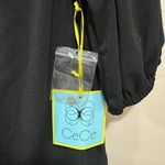 CeCe New  Ruffle Floral Blouse Black Size XS Photo 2