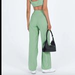 Princess Polly Huxley Basil Green High Rise Wide Leg Pants 0 Photo 4