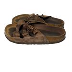 Birkenstock Florida Fresh Pull Up Brown Birko Flor Sz 38 US W7 Photo 11