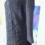 EXPRESS Size XS Charcoal CableKnit Turtleneck 3/4 Sleeve Sweater Photo 6