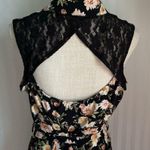 No Boundaries Black Floral Lace Back Sleeveless Shirt Dress Junior’s Size XL Photo 7