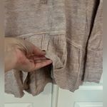 Free People  L We The Free Coastline Pale Pink Thermal Henley Peplum NWOT Photo 9