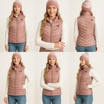 The North Face Aconcagua 550 Down Vest Women’s M Pink Evening Sand F256 Photo 8
