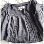 American Eagle Vintage Women’s sz Medium Cropped Pullover Gray Knitted Sweater Photo 8