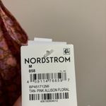 BP NWT Nordstrom Button Front Allison Dress Tan Pink Floral- Size Medium Photo 8