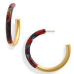 Madewell Half Acetate Hoop Earrings Photo 0