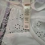 For Love & Lemons Daisy Eyelet Embroidered Bodysuit White and Lavender 36C NWT Photo 5