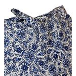 Joie  Women's Blue Floral Print Cropped Linen Pants Size 10 NWOT Photo 3