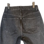 ASOS Black Cotton Blend Raw Hem Skinny Denim Jeans Women SZ 26 Photo 6
