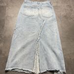 Signature 8 Denim Maxi Skirt Blue Color Maxi Size M. F Photo 8