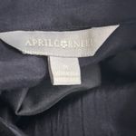 April Cornell Velvet Button Up Shirt Medium Black Photo 7