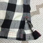 Hanna Andersson Flannel Buffalo Plaid long sleeve button down Pajama Top Black Size M Photo 9