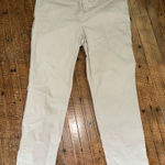 Loft  tan minimalist size 12 Modern Chino business casual crop pants Photo 0