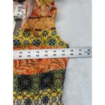 Anthropologie Geisha Designs Maxi Dress Rosalinda Patchwork Sundress‎ S Orange Photo 3