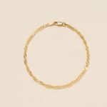 Tehrani Jewelry 14k solid gold Singapore bracelet | 14K Yellow Gold Singapore Rope Chain Bracelet | Birthday Gift | Dainty bracelet |  | Photo 0