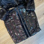 Aria  Clothing Velour Crop Sequin Set Photo 2