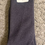 Aerie  Dark Gray Glitter Sparkle Christmas Holiday Crew Socks Photo 0