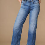 Edwin Marli Wide Leg Ankle Length Women's Jeans Size 32 Medium Wash NWT Blue Photo 0