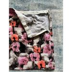 J Crew Pink Orange Watercolor Floral Mini Skirt Size 0 Photo 3