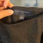 Banana Republic Black Wool Mini Skirt, Silver Thread, size 8 Photo 2