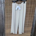 Eileen Fisher NWT  Silk Georgette Crepe Lantern Pant Bone M Photo 4