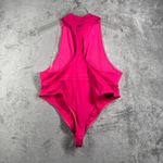 Reebok x Cardi B Bodysuit Women 1X Plus Pink Fusion Zip Front One Piece Festival Photo 3