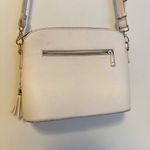 Lovevook Faux Leather Contrast Zip Crossbody Bag Purse Cream Black Small Size Tan Photo 3